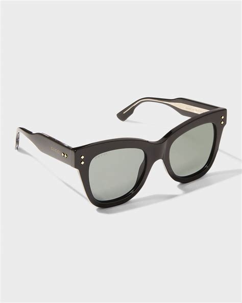 gucci cat eye sunglasses sale men|gucci oversized cat eye sunglasses.